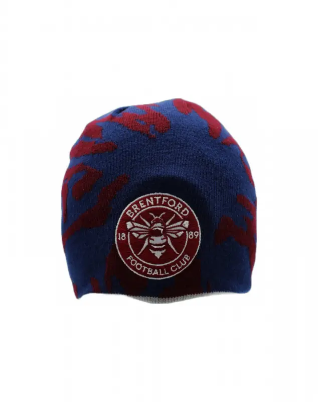 Brentford Crest Reversible Beanie Brentford Jersey Collection - Shop Football Kits & Shoes