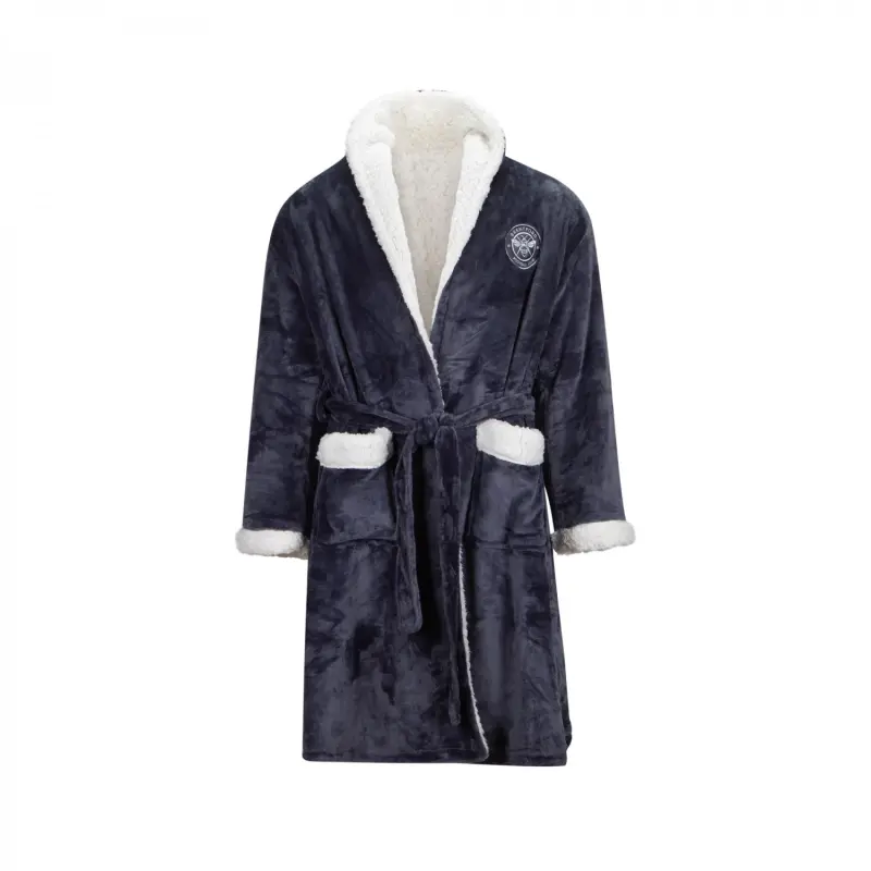 Brentford Crest Unisex Sherpa Dressing Gown-2300791 Brentford Jersey Collection - Shop Football Kits & Shoes
