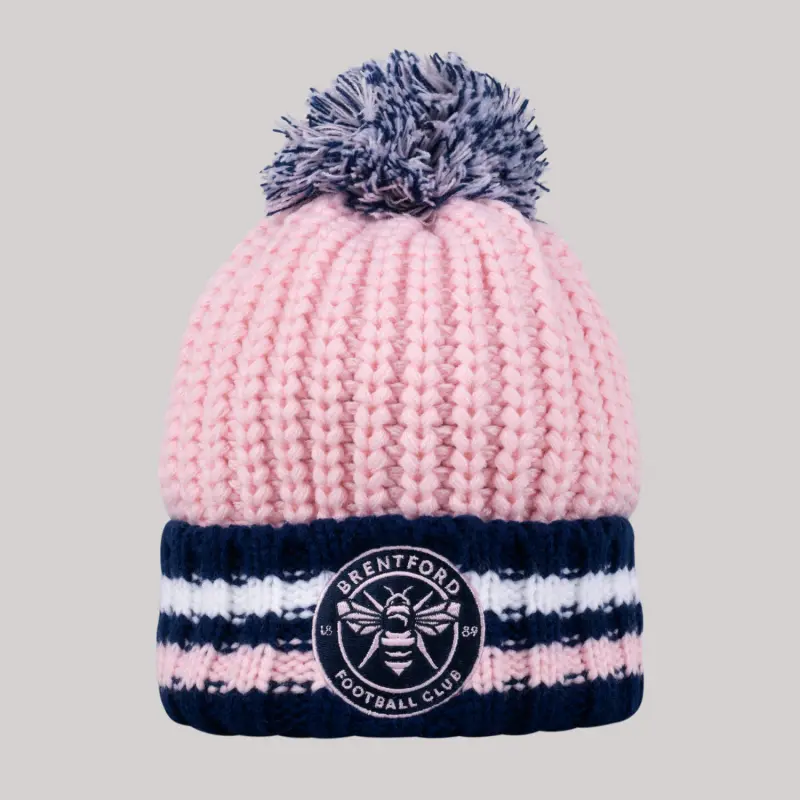 Brentford Double Stripe Cuff Beanie 24 Brentford Jersey Collection - Shop Football Kits & Shoes