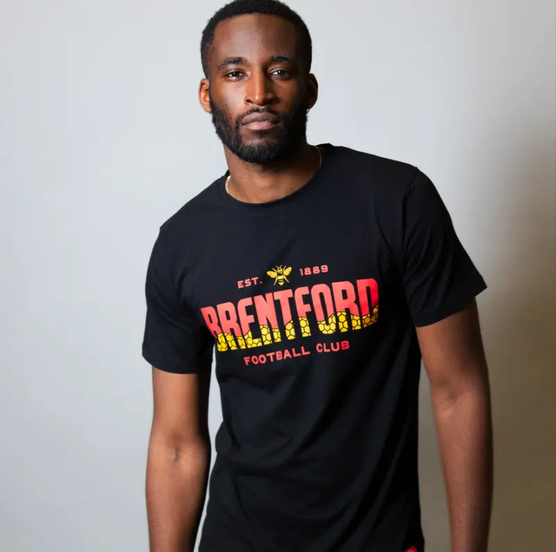 Brentford Hive Text Tee-2400194 Brentford Jersey Collection - Shop Football Kits & Shoes