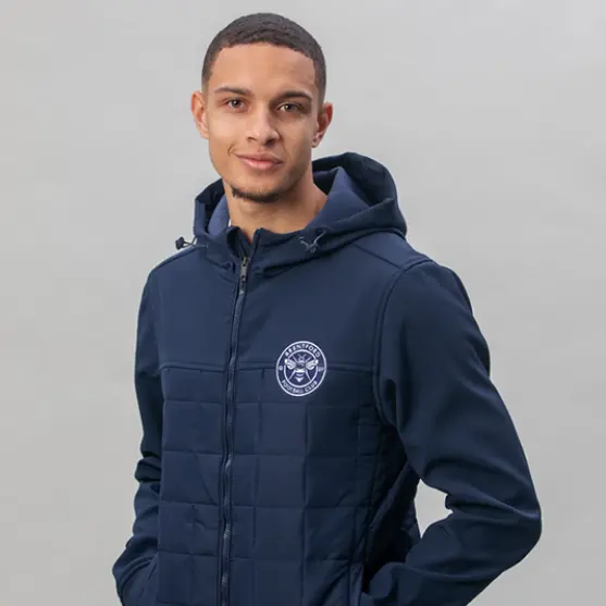 Brentford Holker Crest Jacket-2300092 Brentford Jersey Collection - Shop Football Kits & Shoes