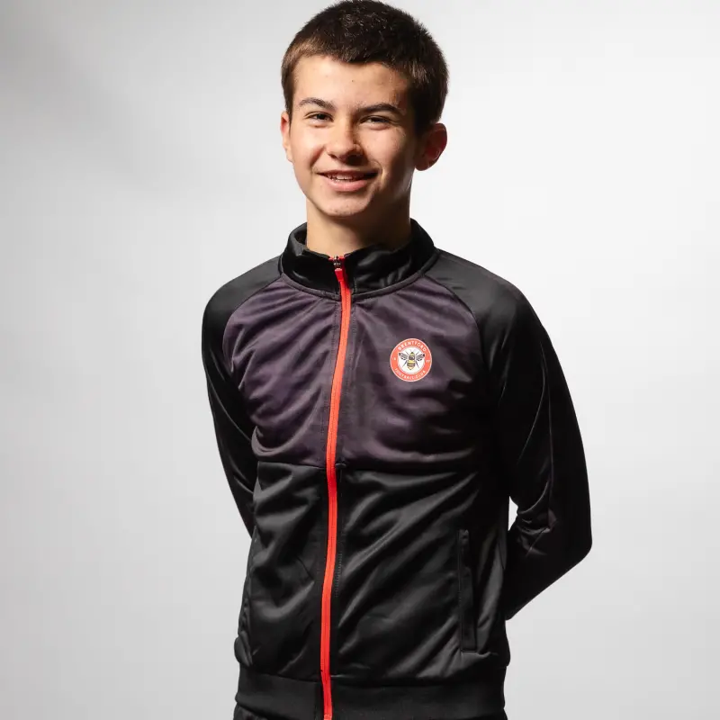 Brentford Junior Crest Camo Full Zip Jacket-2400043 Brentford Jersey Collection - Shop Football Kits & Shoes