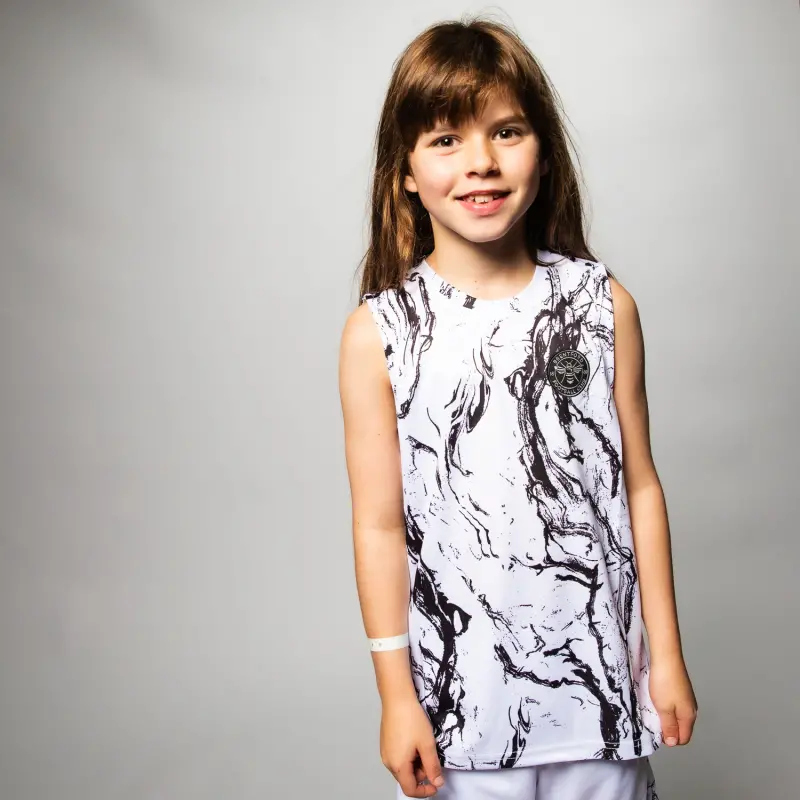 Brentford Junior Marble Sleeveless Poly Tee-2400013 Brentford Jersey Collection - Shop Football Kits & Shoes