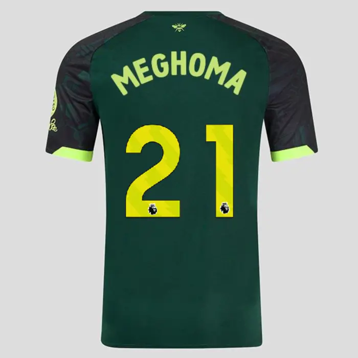 Brentford Junior Third Shirt 24/25 MEGHOMA 21-2425/4450-2400339-JAYDEN MEGHOMA 21 Brentford Jersey Collection - Shop Football Kits & Shoes