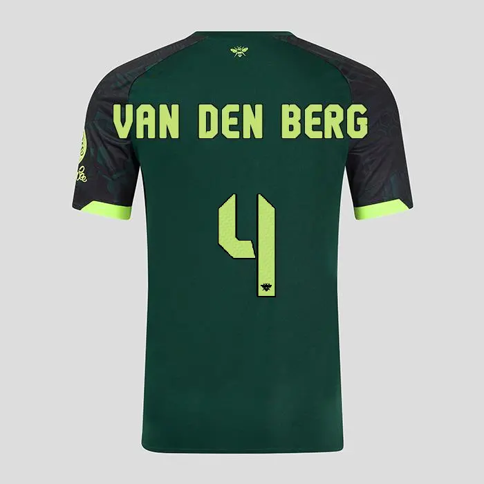 Brentford Junior Third Shirt 24/25 VAN DEN BERG 4-2425/4723-2400339-SEPP VAN DEN BERG 4 Brentford Jersey Collection - Shop Football Kits & Shoes
