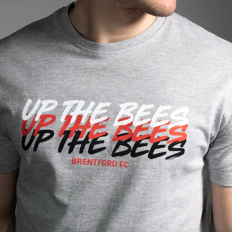 Brentford Up The Bees 25 Tee-2500013 Brentford Jersey Collection - Shop Football Kits & Shoes