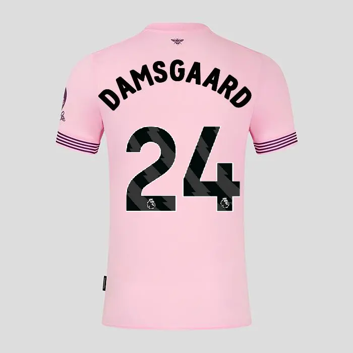 Brentford Womens Away Shirt 24/25 DAMSGAARD 24-2425/4309-2400335-MIKKEL DAMSGAARD 24 Brentford Jersey Collection - Shop Football Kits & Shoes