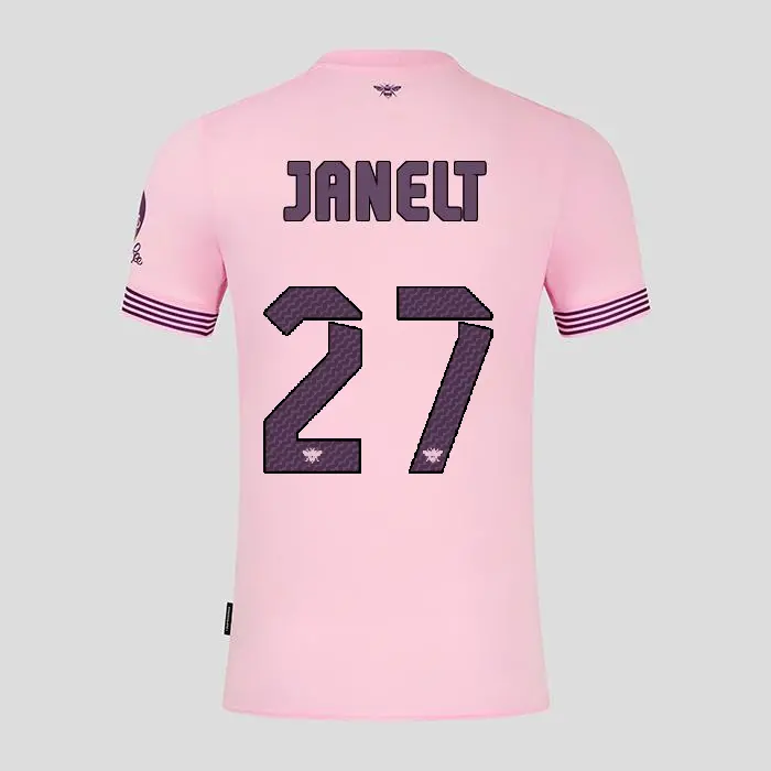 Brentford Womens Away Shirt 24/25 JANELT 27-4314-2400335-VITALY JANELT 27 Brentford Jersey Collection - Shop Football Kits & Shoes