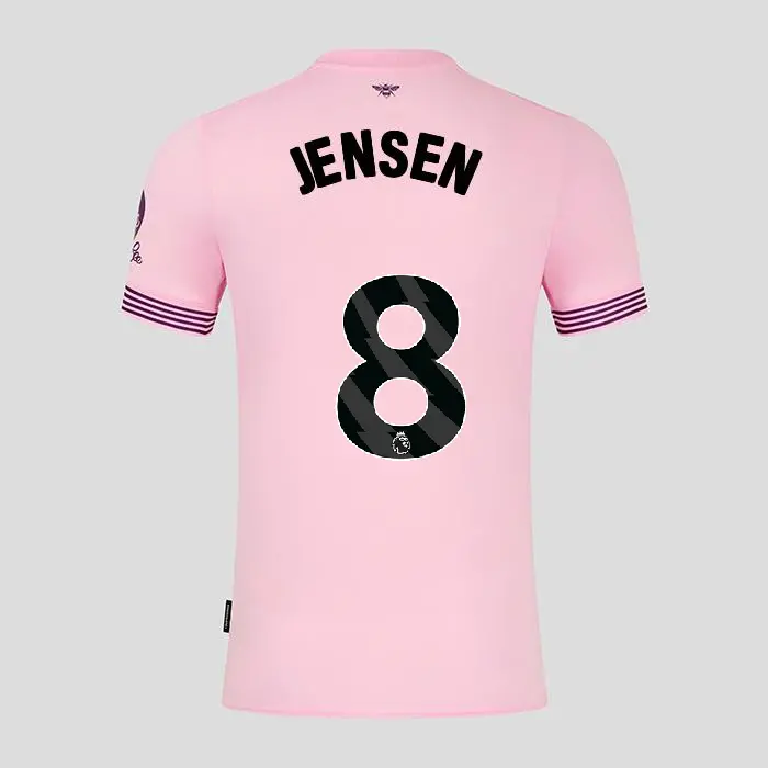 Brentford Womens Away Shirt 24/25 JENSEN 8-2425/4273-2400335-MATHIAS JENSEN 8 Brentford Jersey Collection - Shop Football Kits & Shoes