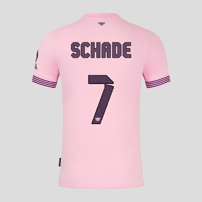 Brentford Womens Away Shirt 24/25 SCHADE 7-2425/4269-2400335-KEVIN SCHADE 7 Brentford Jersey Collection - Shop Football Kits & Shoes