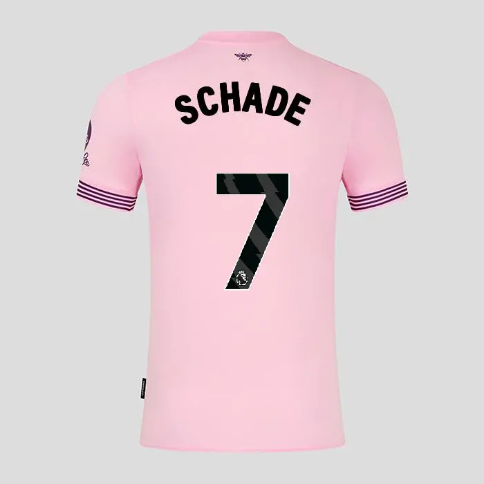 Brentford Womens Away Shirt 24/25 SCHADE 7-2425/4270-2400335-KEVIN SCHADE 7 Brentford Jersey Collection - Shop Football Kits & Shoes