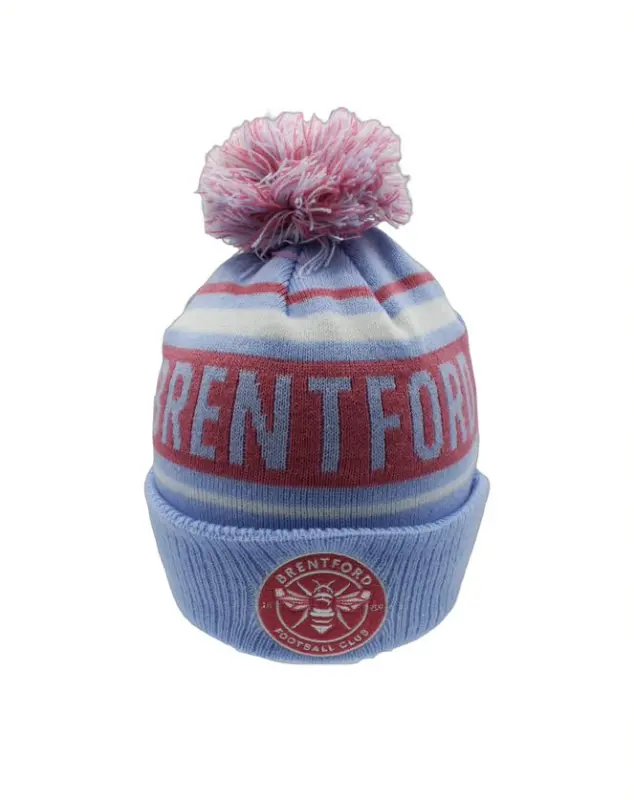 Brentford Womens Text Beanie 22 Brentford Jersey Collection - Shop Football Kits & Shoes