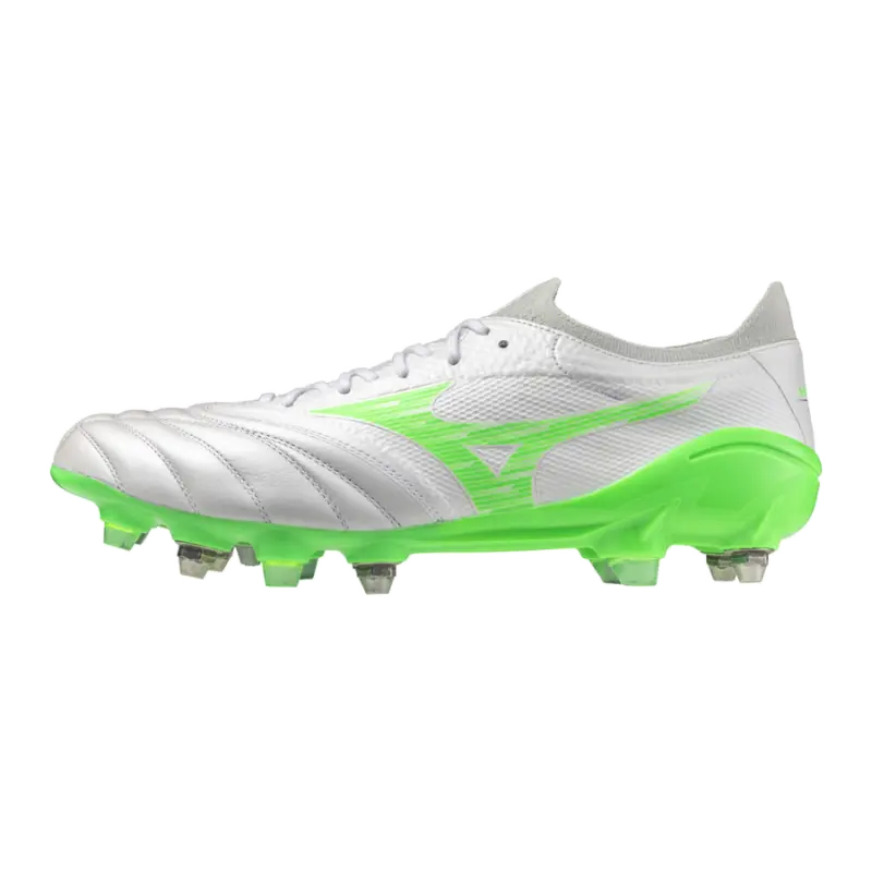 Mizuno MORELIA NEO IV BETA ELITE MIX White/Neon Green/Cool Gray 3C-P1GC254237 Mizuno MORELIA NEO IV BETA ELITE MIX White/Neon Green/Cool Gray 3C - Image 1