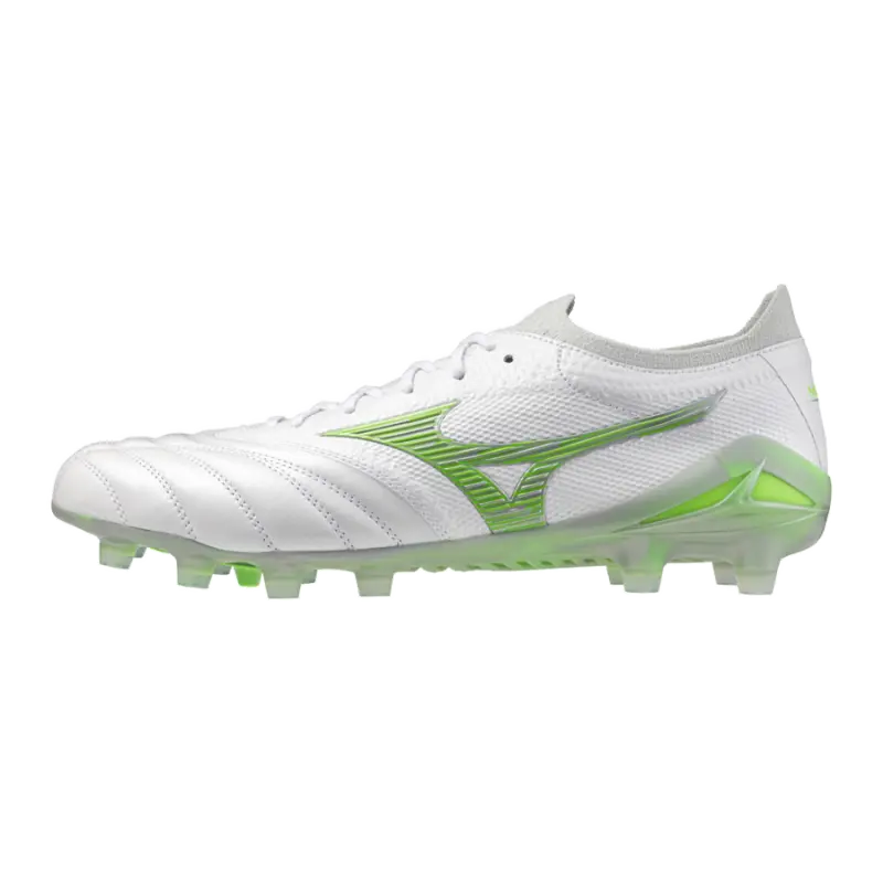 Mizuno MORELIA NEO IV BETA JAPAN White/Neon Green/Cool Gray 3C-P1GA254037 Mizuno MORELIA NEO IV BETA JAPAN White/Neon Green/Cool Gray 3C - Image 1
