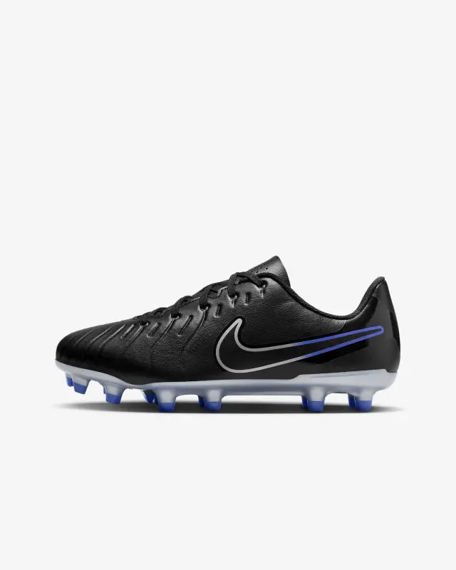 Nike Jr. Tiempo Legend 10 Club Black/Hyper Royal/Chrome Little/Big Kids Multi-Ground Low-Top Soccer Cleats-DV4352-040 Brentford Jersey Collection - Shop Football Kits & Shoes