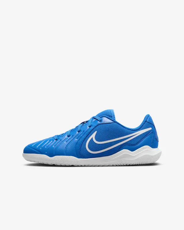 Nike Jr. Tiempo Legend 10 Club Soar/White Little/Big Kids Indoor/Court Low-Top Soccer Shoes-DV4354-400 Brentford Jersey Collection - Shop Football Kits & Shoes