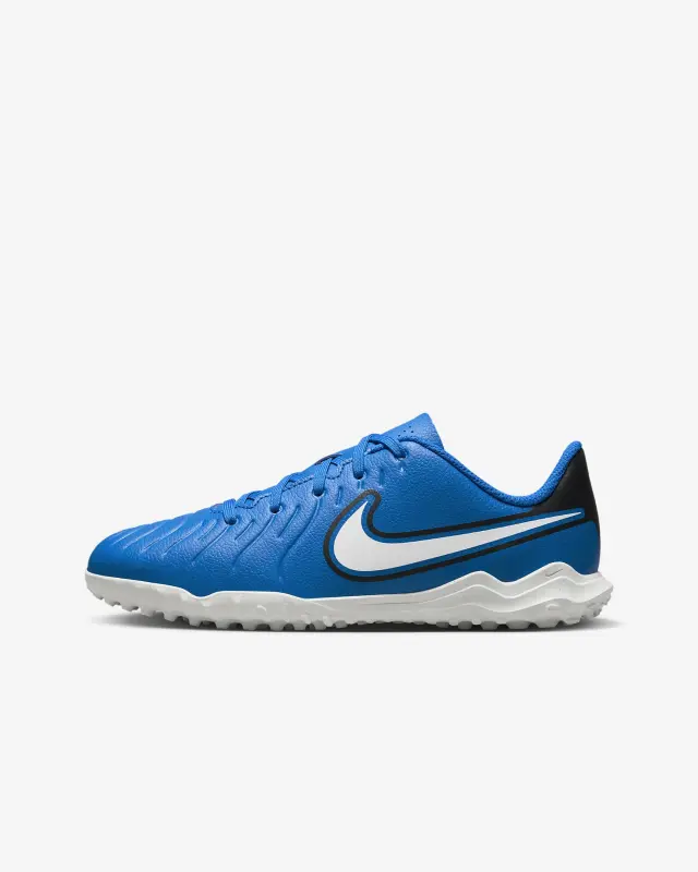 Nike Jr. Tiempo Legend 10 Club Soar/White Little/Big Kids Turf Low-Top Soccer Shoes-DV4355-400 Brentford Jersey Collection - Shop Football Kits & Shoes