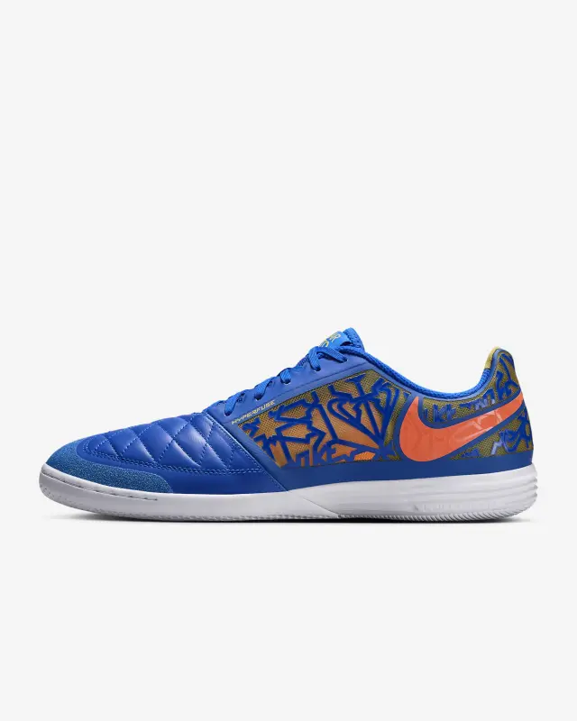 Nike Lunargato 2 Racer Blue/Hyper Crimson IC Low-Top Soccer Shoes-HV4017-400 Brentford Jersey Collection - Shop Football Kits & Shoes