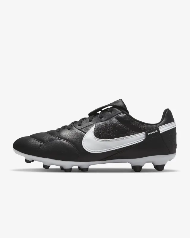 Nike Premier 3 Black/White Firm-Ground Low-Top Soccer Cleats-AT5889-010 Brentford Jersey Collection - Shop Football Kits & Shoes