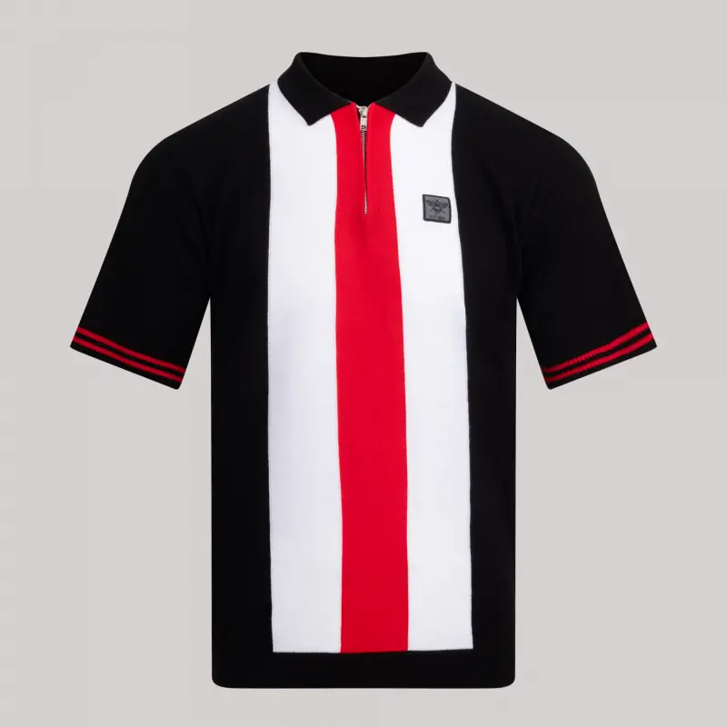 Oxford & Cambridge Stripe 1/4 Zip Polo-2500041 Brentford Jersey Collection - Shop Football Kits & Shoes