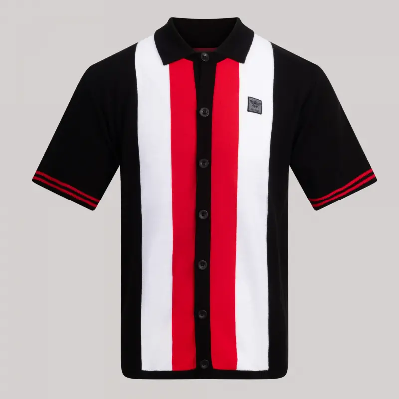 Oxford & Cambridge Stripe Full Button Polo-2500043 Brentford Jersey Collection - Shop Football Kits & Shoes