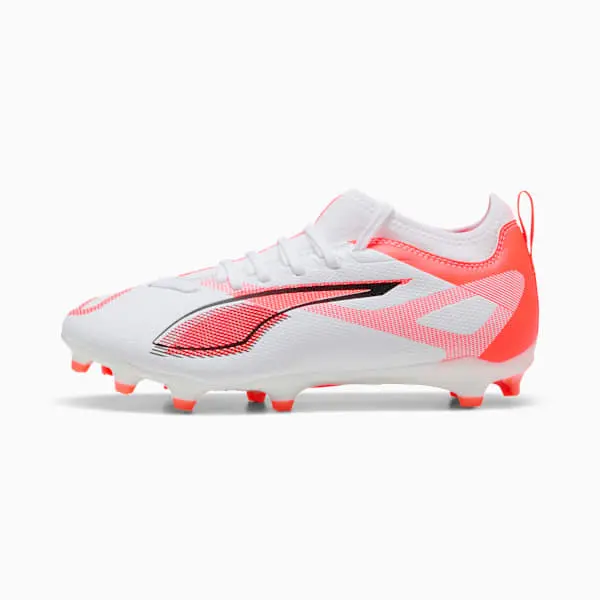 Puma Ultra 5 Match FG/AG White / Black (GS)-108167-01 Brentford Jersey Collection - Shop Football Kits & Shoes