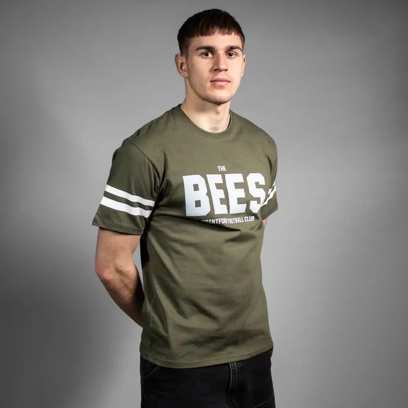 The Bees Seaton Print Tee-2500009 Brentford Jersey Collection - Shop Football Kits & Shoes