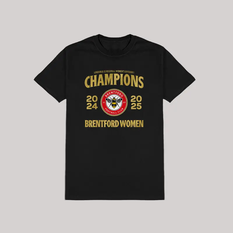 Women’s team Champions T-Shirt-2500117 Brentford Jersey Collection - Shop Football Kits & Shoes